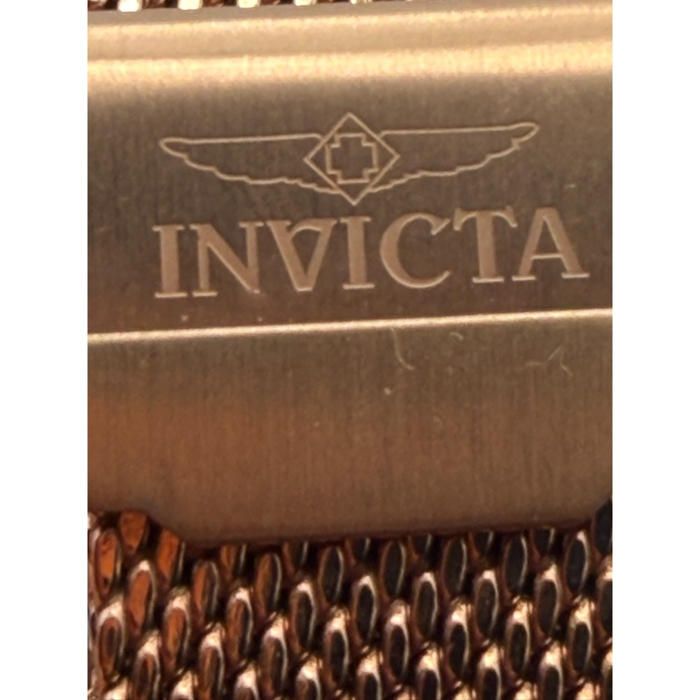 Invicta 33385 Women's Rose Gold Tone Crystal Dial Mesh Bracelet Watch - Picture 4 of 6